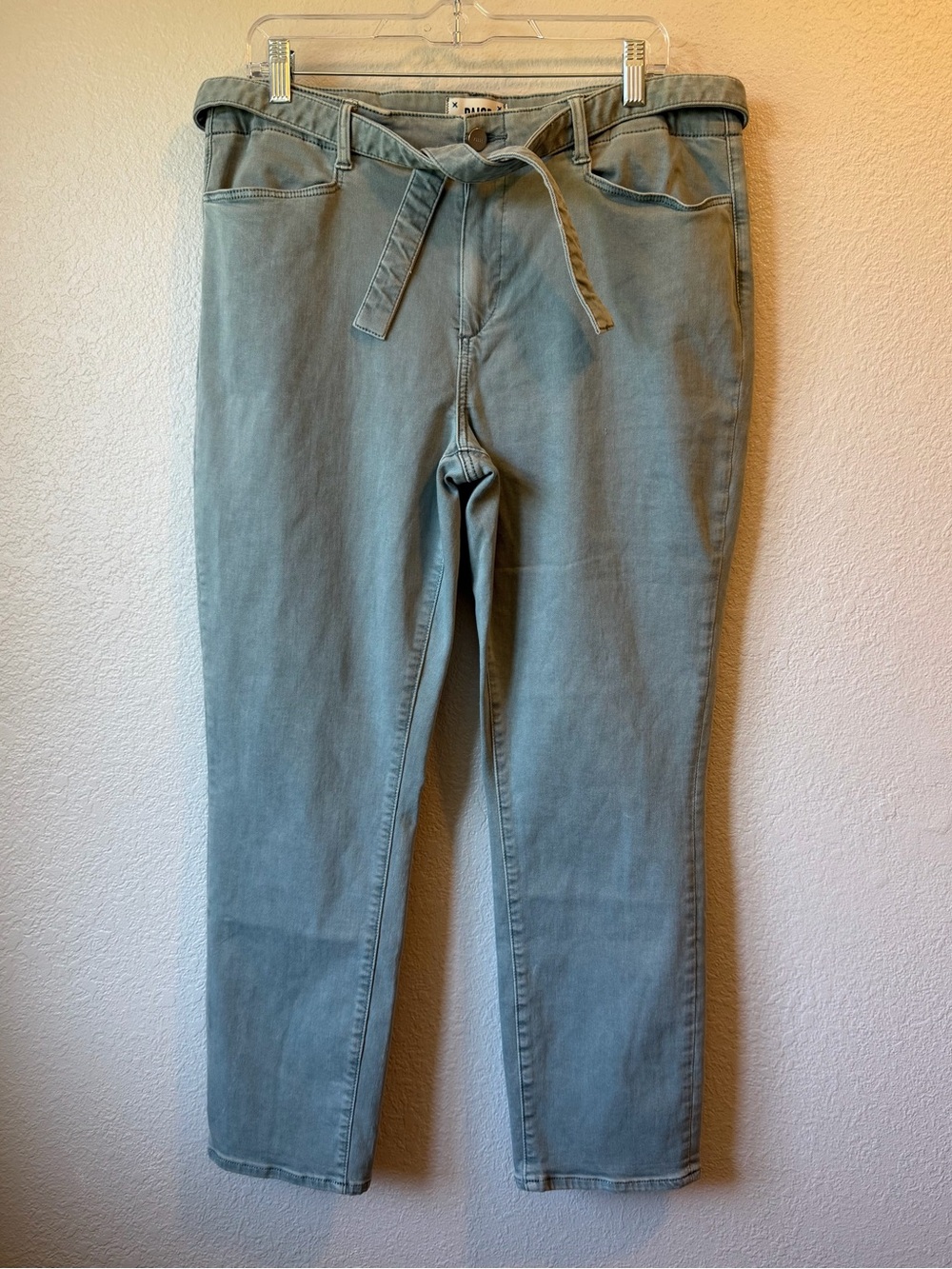 PAIGE Brigitte Self Tie Straight Leg Ankle Jeans Size 32, EUC. $229 MSRP - Picture 2 of 11